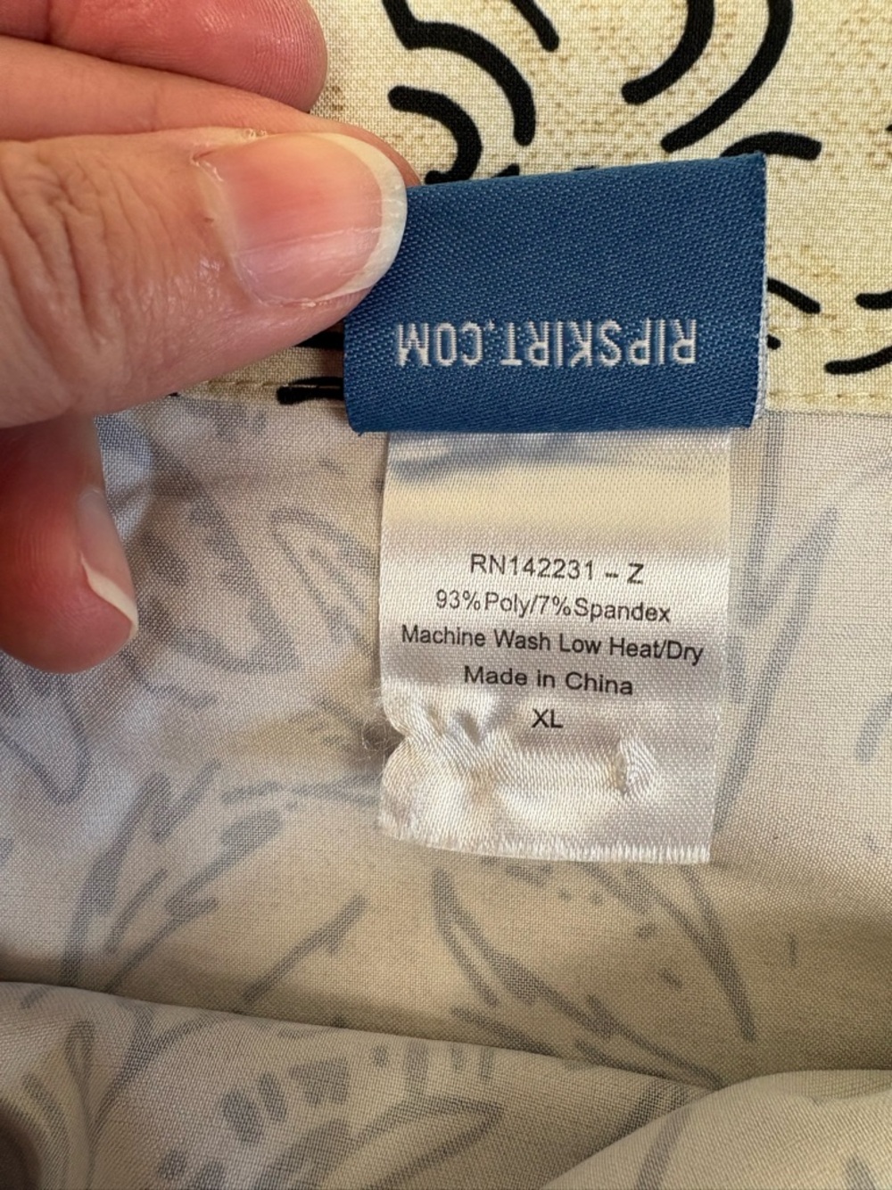 RipSkirt Hawaii Floral Rustica Wrap Swim Skirt XL Like New Quick Dry Cover Up - Picture 3 of 9